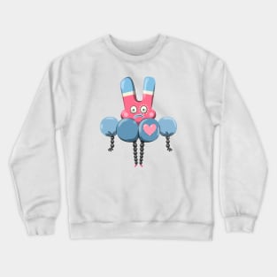 the monster with heart Crewneck Sweatshirt